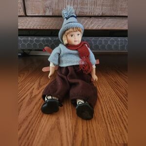 Springford Skier Nordic Porcelain Doll 1997 Retired 12 Inch Winter (X)